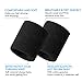 Beace Sweatband Sports Wristband for Men and Women, Moisture Wicking Athletic Cotton Terry Cloth Sweatband for Tennis, Running, Gym, Working Out, 6pcs, Black