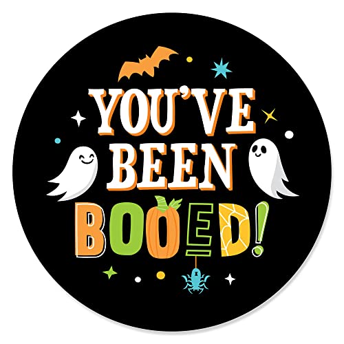 Big Dot of Happiness You've Been Booed - Ghost Halloween Party Circle Sticker Labels - 24 Count at Amazon