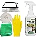 RMR Brands 86 Black Mold Stain and Mildew Stain Remover Kit: 32 Oz RMR86 Bathroom Anti Mold Spray Cleaner, Hand Scrub Cleaning Brush with Handle, N95 Particle Respirator Mask, Thick Gloves, and Micro