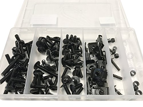 Motorcycle Fairing Bolt, PROMOTOR Motorcycle Bolt Kit Bodywork Screws Fit Honda Yamaha Suzuki Kawasaki