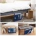 RosyLife Bedside Storage Organizer/Beside Caddy/Table Cabinet Storage Organizer for Tablet Magazine Phone Remotes - All Within Arms Reach (Navy)
