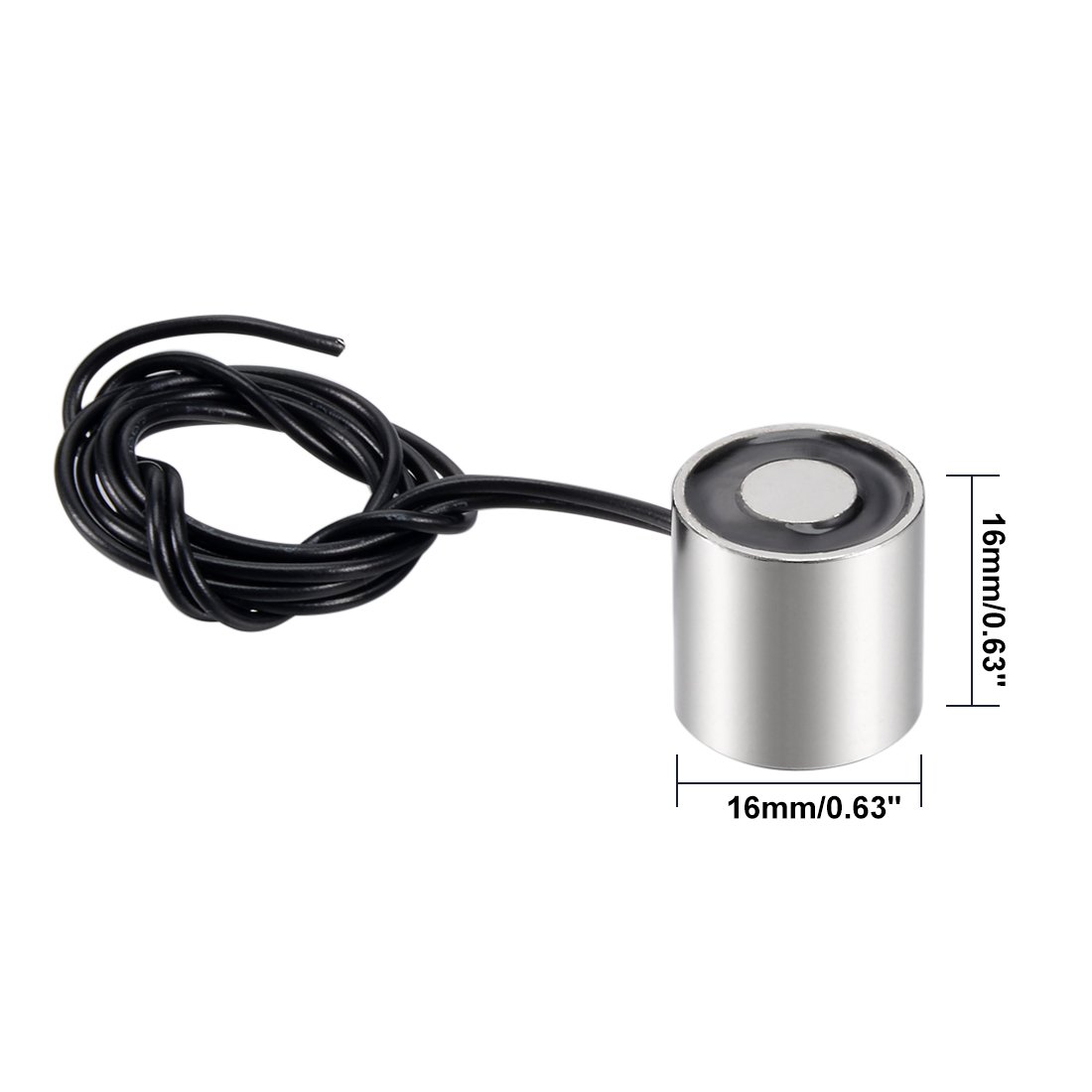 uxcell 80x38mm DC12V 1000N Electric Sucking Disc Solenoid Lift Holding Electromagnet