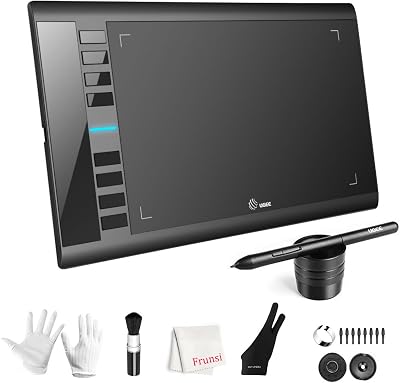 Ugee M708 Graphics Drawing Tablet V3 10x6 Inch 16384 Pen Pressure USB