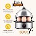 Egg Cooker, HoLife Stainless Steel Egg Boiler Steamer with Auto Shut off, 7 Egg Capacity for Soft, Medium, Hard Boiled Eggs, Omelettes-Silver