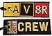 AV8R Taxiway Sign Embroidered Luggage Tag