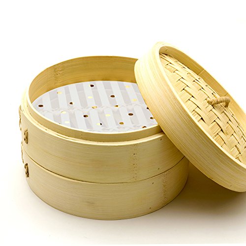 Air Fryer Parchment Paper Liners, 400 pcs 9 Inch LC-dolida Non-Stick Parchment Paper Circles Sheets Round for Bamboo Steamer/Steaming Basket/Baking Cakes/Cooking - Thumbnail 7