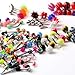 Lot of 105 Assorted 21 Styles Tongue Lip Navel Belly Eyebrow Rings Bars Barbell Body Jewelry Piercing Kit