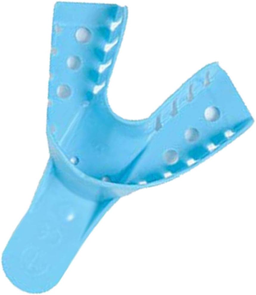 SmileMedic Disposable Perforated Plastic Dental Impression Trays #4 Medium Lower 12ct