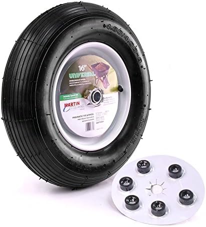 Martin Wheel 408TTRIB32 16" Pneumatic Wheelbarrow Wheel 5/8" Bore