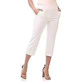 Rekucci Women's EcoCosy Comfort Classic Chic Cropped Capri Pant