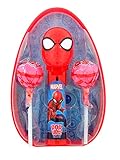 Marvel Avengers Giant Easter Egg with Spider-Man Pop Up Lollipop Case and 2 Suckers, 0.7 Ounce