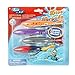 ZHMY Diving Toy Pool Glide Shark Throw Torpedo Underwater (4BombSharks)