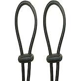 AUXPhome pack of 2 Hats Removable Chin Cord, Adjustable Bungee Rope Windproof Strap, Removable Chin Strap & Spring Loaded Stop Cord Lock for Swim Goggles fishing, hiking, camping, travel - No Hat