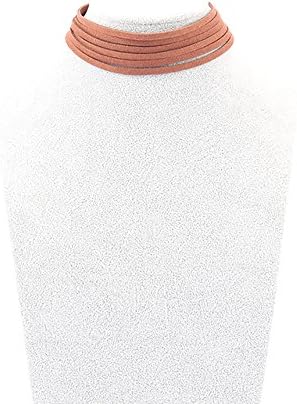 Women's Modelling Choker Necklace (Brown)