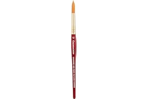 Grumbacher Goldenedge Golden Toray Round Watercolor Brush, Synthetic Bristles, Size 12 (4620.12)