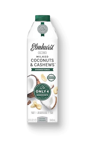 ELMHURST 1925 UNSWEETENED COCONUT & CASHEW MILK –...