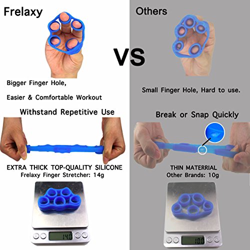 image for Frelaxy Finger Stretcher Hand Extensor Exerciser Set, Extra Thick & Up