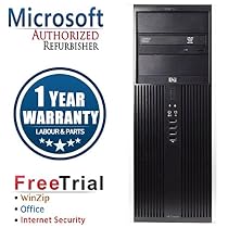 HP ELITE 8000 Business High Performance Tower Desktop Computer PC (Intel C2D E8400 3.0G,8G RAM DDR3,1TB HDD,DVD-ROM,Windows 10 Professional) (Certified Refurbished)