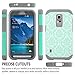 STARSHOP Galaxy S5 Active Case, [Not Fit Galaxy S5] [Shock Absorption] Dual Layers Rugged Armor Phone Cover with [Premium HD Screen Protector Included] for Galaxy S5 Active (Light Blue Lace)