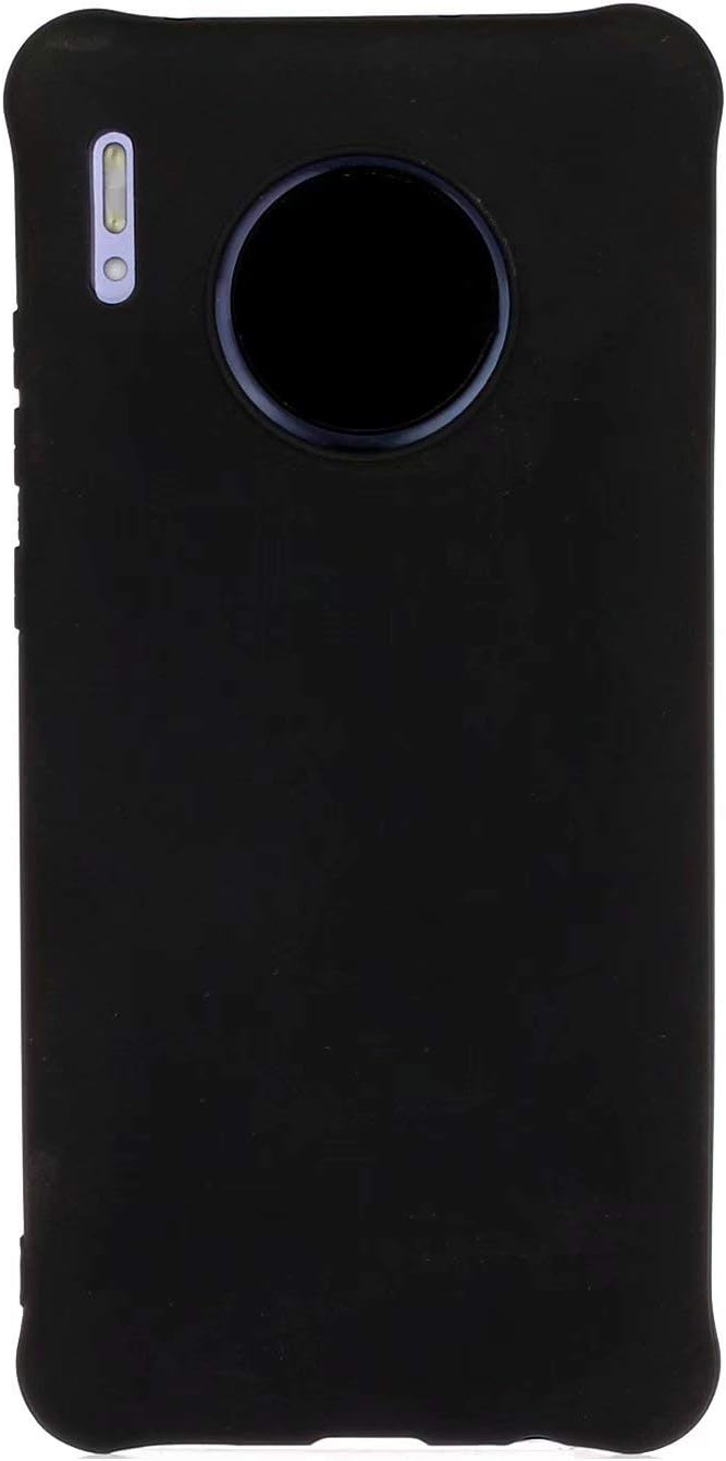 KSHOP Compatible with Case for Huawei Mate 30 pro Cover Non-slip Ultra Slim Lightweight Silicone TPU Phone Case Anti-Scratch Shock Proof -Black