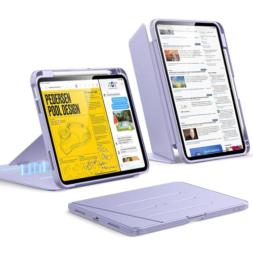 ESR Hülle für iPad 11. Generation, iPad (16) 11./10. Gen (2025/2022), Vertikale Standfunktion, Mehrere Betrachtungswinkel, Ultrastabile Hülle mit Stif
