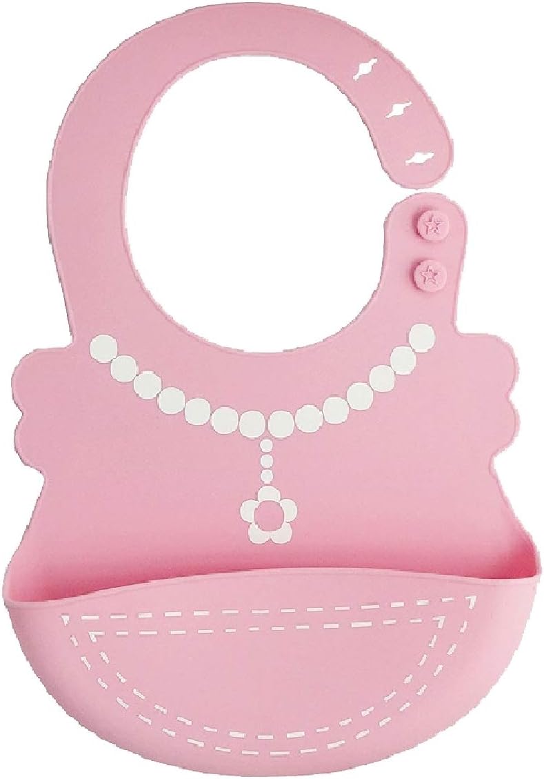 Unastar Baby Shower Gift Silicone Bibs with Food Catcher 6-24 Months