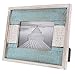 Barnyard Designs Rustic Wood Picture Frame – Farmhouse or Coastal Beach Distressed Wooden Photo Frame, White/Turquoise (5