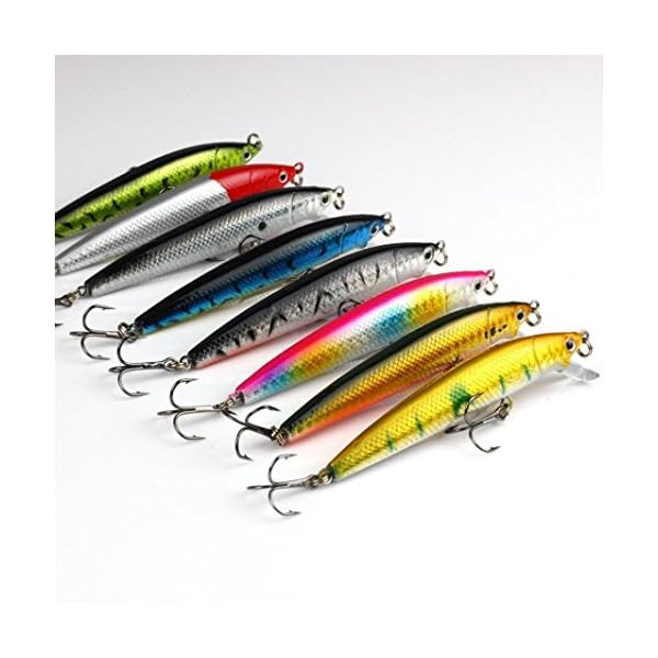 Laimeng8pc-Minnow-Hooks-Plastic-Fishing-Lures-Baits