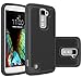 LG K10 Case, LG Premier Case Cover Accessories, OEAGO [Shockproof] [Impact Protection] Hybrid Dual Layer Defender Protective Case Cover for LG K10 / LG Premier - Black