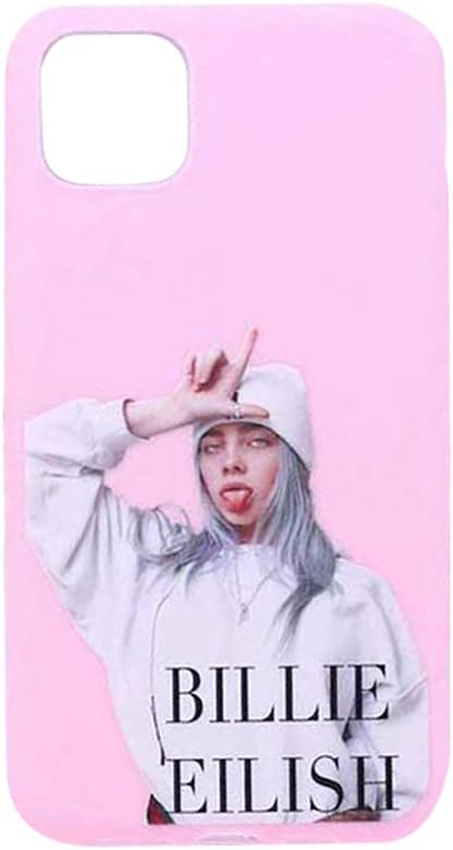 Fuguan Protective Case Cover for iPhone 11, Billie Eilish Printing, Shockproof TPU Rubber(H06)