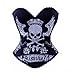 BSLINGERIE® Womens Skull Print Rock N Roll Fashion Boned Corset