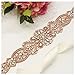 yanstar Handmade Rose Gold Rhinestone Crystal Pearls Wedding Bridal Belt Sash With Ivory Ribbon Sashes for Evening Party Prom Bridesmaid Dress
