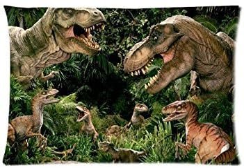 Cool Jurassic Park Dinosaur Tyrannosaurus Rex Fasfion Design Decorative Throw Pillow Cover Cushion Case 20X30 Inch