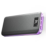 X-DRAGON 20000mAh Power Bank 3-Port USB Portable External Battery Charger Pack with LCD Display Compatible with Cell Phone, iPhone, Samsung, Tablet, ipad and More