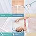 Grsafety Garment Bag Clear PEVA Storage or Travel Clothes Cover White Breathable Full Zipper for Suit Dance Clothes Closet Pack of 6(24