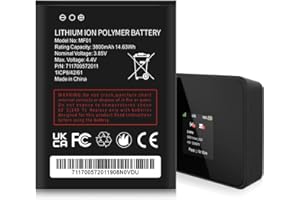 HUAENG MF01 Battery, Upgraded[3800mAh] Super High Capacity Li-ion Replacement Battery for AT&T Turbo Hotspot 2 (CT2MHS01) MF01 1ICP8/42/61