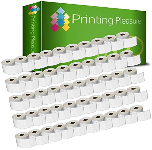 Printing Pleasure 50x 99014 Labels Rolls Compatible with Dymo LabelWriter & Seiko Label Printers | 54mm x 101mm | 220 Labels per Roll