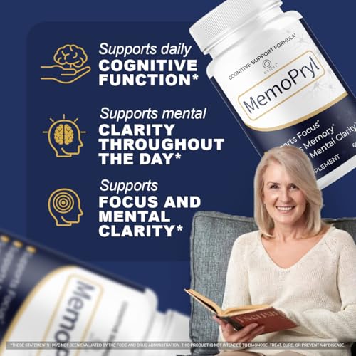 (3 Pack) Memopryl Capsules - MemoPryl Support Advanced Formula, Daily Memo Pryl Pills All Natural Ingredients Premium Formula Vitamins for Overall Health & Wellness Reviews, 180 Capsules for 3 Months