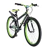 BIKESTAR Kinderfiets voor jongens en meisjes | 24 inch van 10 jaar | 24″ Urban Jungle | Zwart Groen