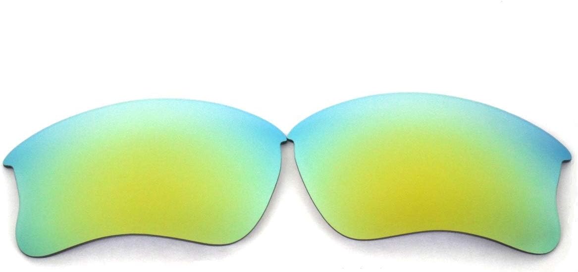 GALAXYLENSEGalaxy Replacement Lenses For Oakley Flak Jacket XLJ Sunglasses Gold Polarized Gold Size: Regular