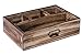 Dwellbee Rustic Office Desk Organizer, Rectangular (Pine Wood)