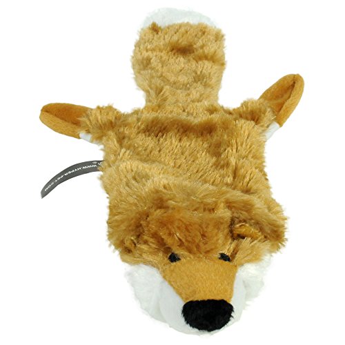 Hyper Pet Critter Skinz Fox Plush Dog Toy with Squeaker, Large