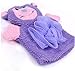 Bath and Shower Loofah Sponge For Kids,Non-toxic,Skin-friendly Soft Terry Cloth Bath Puppet,Wash Cloth,Bath Mitt,Bath Mitt,Terry Cloth Bath Mitt Set of 3,Cute Face Design(Cartoon Rabbit/Duck/Bear)