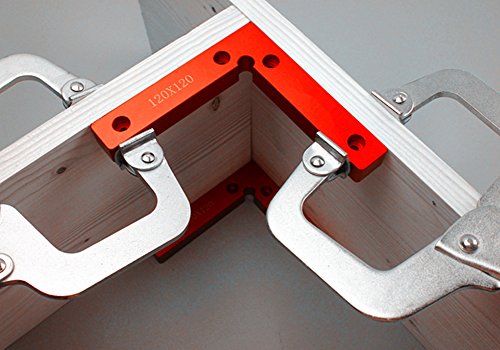 90 Degree Positioning Squares 4.7" x 4.7" Right Angle Clamps Woodworking Carpenter Tool Corner clamping Square Aluminium Alloy Pack of 2 - Thumbnail 5