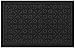 Elogio Door Mat Indoor Outdoor Doormats Outside Effective Scraping of Dirt Patio Grass Snow Dust Grit Removal Ideal Low Profile Doormat Front Door Entrance Mat Black Rug Non Slip Rubber 17.5&rsquo;&rsquo;x 27&rsquo;&rsquo; primary