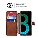 INFLATION Samsung Galaxy S8 Plus Leather Wallet Phone Case with 2 ID Credit Card Slot Holder Flip Cover Stand