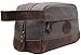 MSG Vintage Leather Canvas Travel Toiletry Bag Shaving Dopp Kit A001