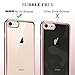 ESR Clear Silicone Case Compatible with iPhone SE 2022, iPhone SE 2020, iPhone 8 and iPhone 7, Clear TPU Case Slim Soft Yellow Resistant, Rose Gold