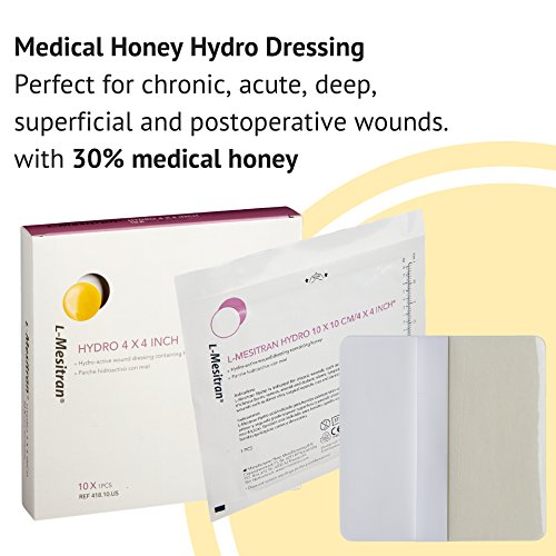 LMesitran Hydro Dressing with 30 Medical Grade Honey. Hydrogel Pad