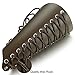 LOLIAS 2 Pcs Leather Gauntlet for Men Women Wristband Wide Bracer Arm Armor Cuff Black Brown